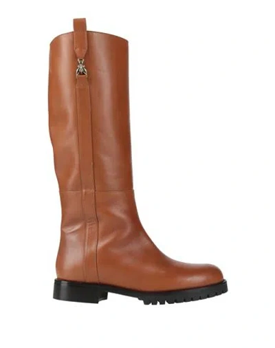 Patrizia Pepe Woman Boot Camel Size 8 Leather In Beige