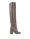 Patrizia Pepe Woman Boot Dove Grey Size 7 Soft Leather In Grey