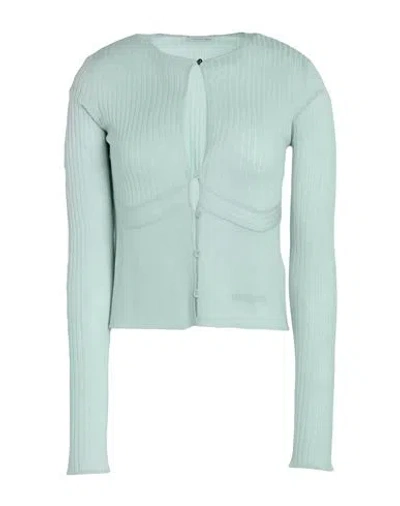 Patrizia Pepe Woman Cardigan Light Green Size 2 Wool In Blue
