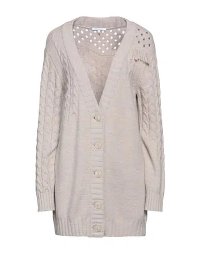 Patrizia Pepe Woman Cardigan Light Grey Size 2 Wool, Acrylic, Elastane