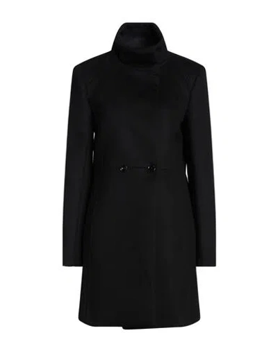 Patrizia Pepe Woman Coat Black Size 10 Wool, Polyamide