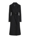 Patrizia Pepe Woman Coat Black Size 6 Wool, Polyamide