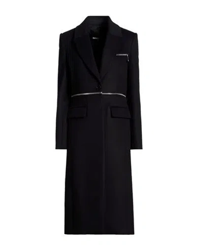 Patrizia Pepe Woman Coat Black Size 6 Wool, Polyamide