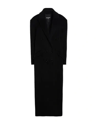 Patrizia Pepe Woman Coat Black Size 6 Wool, Polyamide