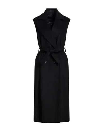 Patrizia Pepe Woman Coat Black Size 6 Wool, Polyamide