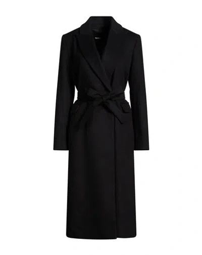 Patrizia Pepe Woman Coat Black Size 8 Wool, Polyamide