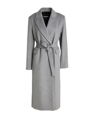 Patrizia Pepe Woman Coat Grey Size 6 Wool, Polyamide In Gray