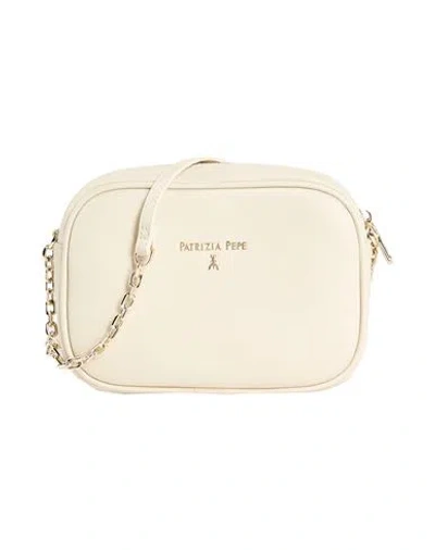 Patrizia Pepe Woman Cross-body Bag Off White Size - Leather