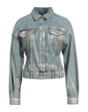 Patrizia Pepe Woman Denim Outerwear Blue Size 6 Cotton In Blue