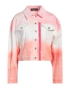 Patrizia Pepe Woman Denim Outerwear Pink Size 10 Cotton, Elastane In Pink