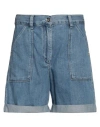 Patrizia Pepe Woman Denim Shorts Blue Size 10 Cotton, Lyocell, Modal In Blue