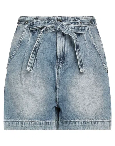Patrizia Pepe Denim Shorts In Blue