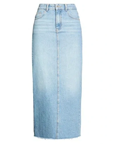 Patrizia Pepe Woman Denim Skirt Blue Size 2 Cotton