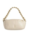 Patrizia Pepe Woman Handbag Beige Size - Leather