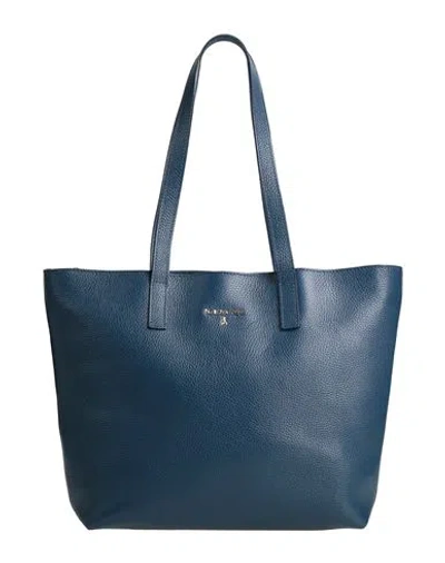 Patrizia Pepe Woman Handbag Blue Size - Leather