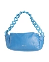 Patrizia Pepe Woman Handbag Blue Size - Leather