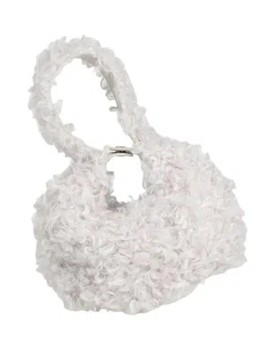 Patrizia Pepe Woman Handbag Light Grey Size - Polyester, Leather