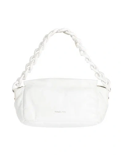 Patrizia Pepe Woman Handbag White Size - Leather In White