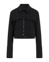 Patrizia Pepe Woman Jacket Black Size 10 Polyester, Elastane In Black