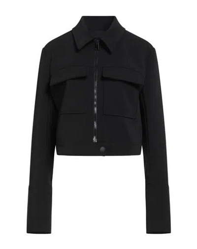 Patrizia Pepe Woman Jacket Black Size 10 Polyester, Elastane