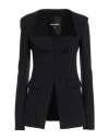 Patrizia Pepe Woman Jacket Black Size 3 Polyamide, Elastane In Black