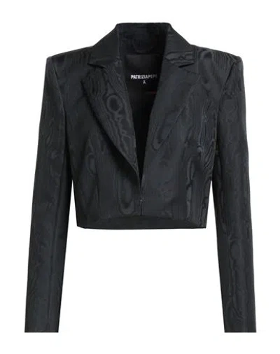 Patrizia Pepe Woman Jacket Black Size 6 Polyester