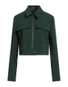 Patrizia Pepe Woman Jacket Green Size 8 Polyester, Elastane