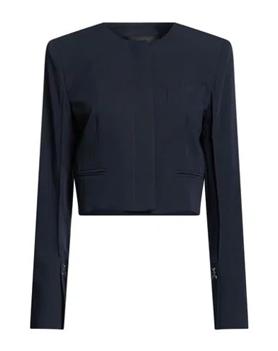 Patrizia Pepe Woman Jacket Midnight Blue Size 8 Polyester, Viscose, Elastane