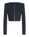 Patrizia Pepe Woman Jacket Navy Size 1 Viscose, Polyamide, Elastane, Polyester In Blue