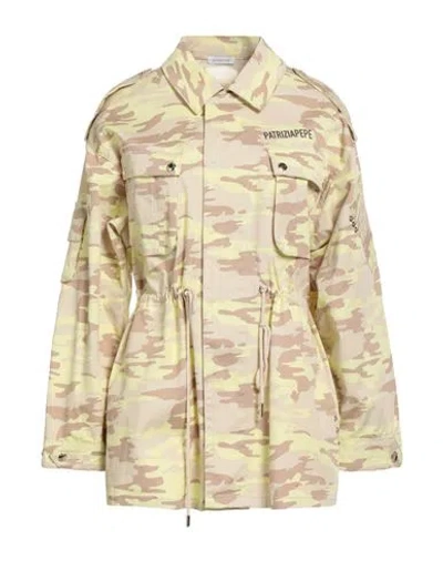 Patrizia Pepe Woman Jacket Yellow Size 10 Cotton, Elastane