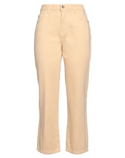 Patrizia Pepe Woman Jeans Apricot Size 30 Cotton In Orange