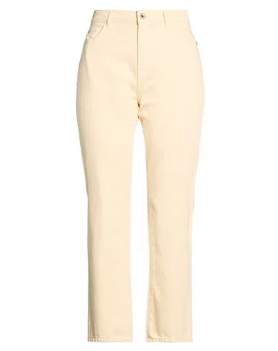 Patrizia Pepe Woman Jeans Beige Size 26 Cotton In White