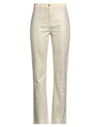 Patrizia Pepe Woman Jeans Beige Size 29 Cotton, Elastane In Gray