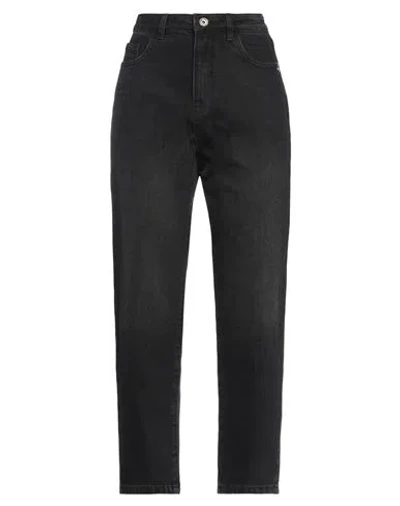 Patrizia Pepe Woman Denim Pants Black Size 31 Cotton