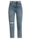Patrizia Pepe Woman Denim Pants Blue Size 29 Cotton In Blue