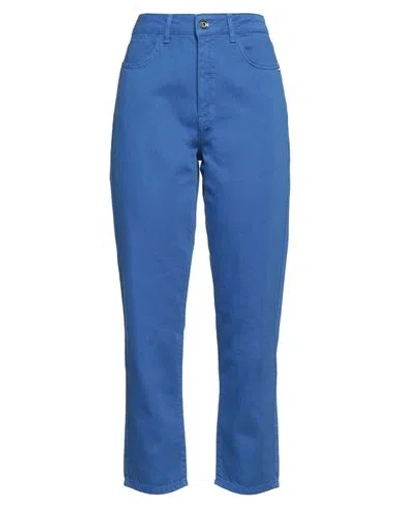 Patrizia Pepe Woman Jeans Bright Blue Size 32 Cotton