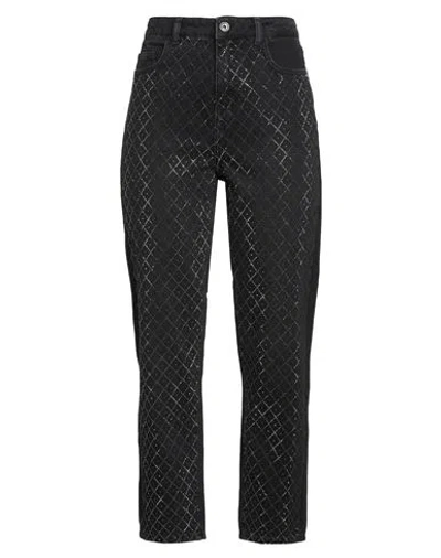 Patrizia Pepe Woman Jeans Charcoal Size 28 Cotton, Glass