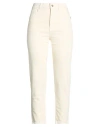 Patrizia Pepe Woman Jeans Cream Size 30 Cotton, Elastane In White