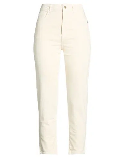 Patrizia Pepe Woman Jeans Cream Size 30 Cotton, Elastane In White