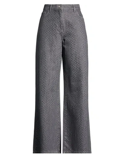 Patrizia Pepe Woman Jeans Grey Size 27 Cotton In Gray
