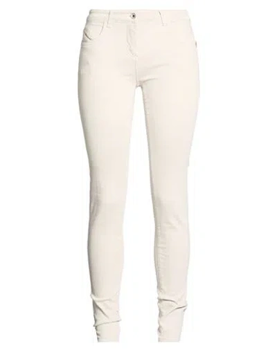 Patrizia Pepe Woman Jeans Light Grey Size 29 Cotton, Polyester, Elastane In White