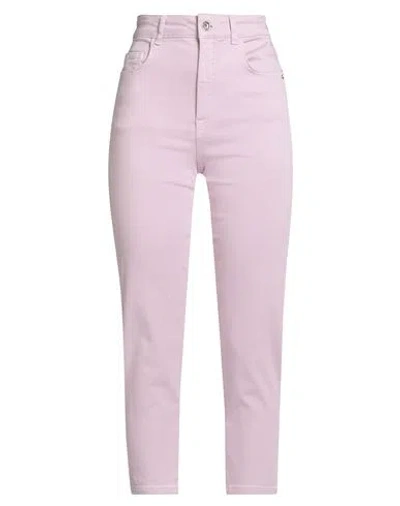 Patrizia Pepe Woman Jeans Lilac Size 26 Cotton, Elastane In Purple
