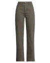 Patrizia Pepe Woman Denim Pants Military Green Size 29 Cotton