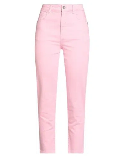 Patrizia Pepe Woman Jeans Pink Size 30 Cotton, Elastane In Multi