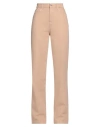 Patrizia Pepe Woman Denim Pants Sand Size 27 Cotton In Beige
