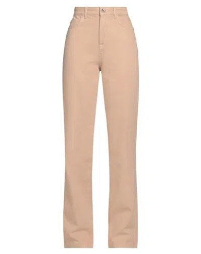 Patrizia Pepe Woman Denim Pants Sand Size 27 Cotton In Beige