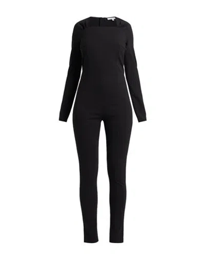 Patrizia Pepe Cut-out Stretch-jersey Jumpsuit In Black