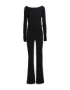 Patrizia Pepe Woman Jumpsuit Black Size 2 Polyester, Elastane, Viscose In Black