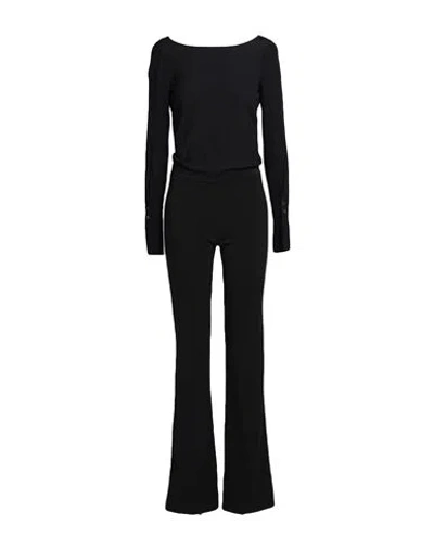 Patrizia Pepe Woman Jumpsuit Black Size 2 Polyester, Elastane, Viscose