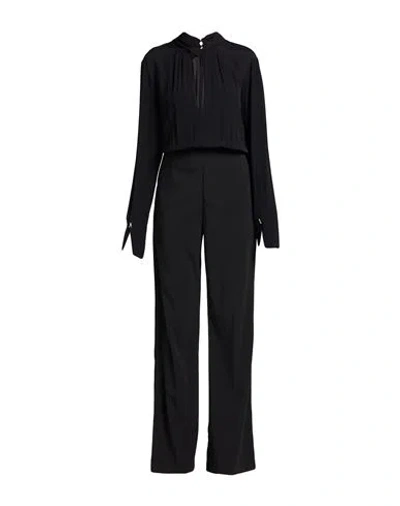 Patrizia Pepe Woman Jumpsuit Black Size 10 Polyester, Elastane, Viscose
